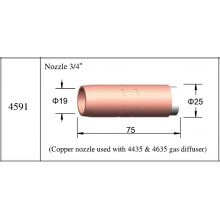 mig consumables nozzles 4591 Bernard welding copper nozzle